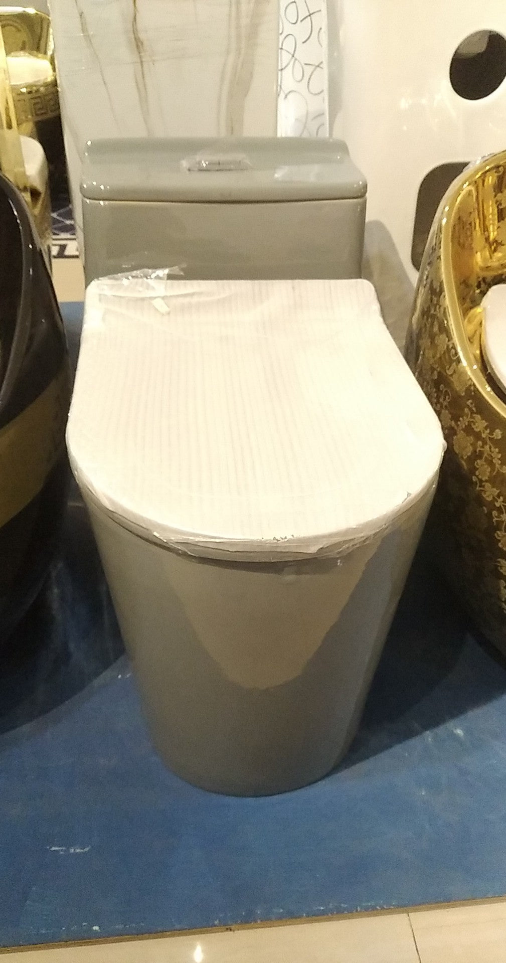 Grey ceramic Toilet