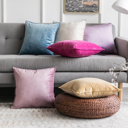 32 Colors Velvet Cushion Cover Office Pillow Cover 45*45cm,18*18'' Office Sofa Cushion Pillow in Velvet Fabric Sofa Case Cover