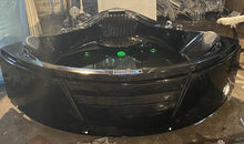 Lade das Bild in den Galerie-Viewer, Black Side Jacuzzi for 2 person with Jet Massage,Air Bubble, Control Panel , Massager with led lights
