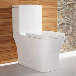Bathroom Floor Mounted Toilet Bowl American Conventional Microcrystalline Self-cleaning Glaze Ceramic One Piece Modern