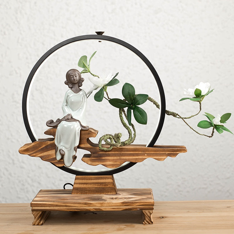 High quality gift New Classical/Post-modern Style Pretty girl Living Room Decorative Tabletop