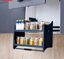 Загрузить изображение в средство просмотра галереи, Cabinet pull out wall unit pull down cabinet system lift basket 400 to 800mm
