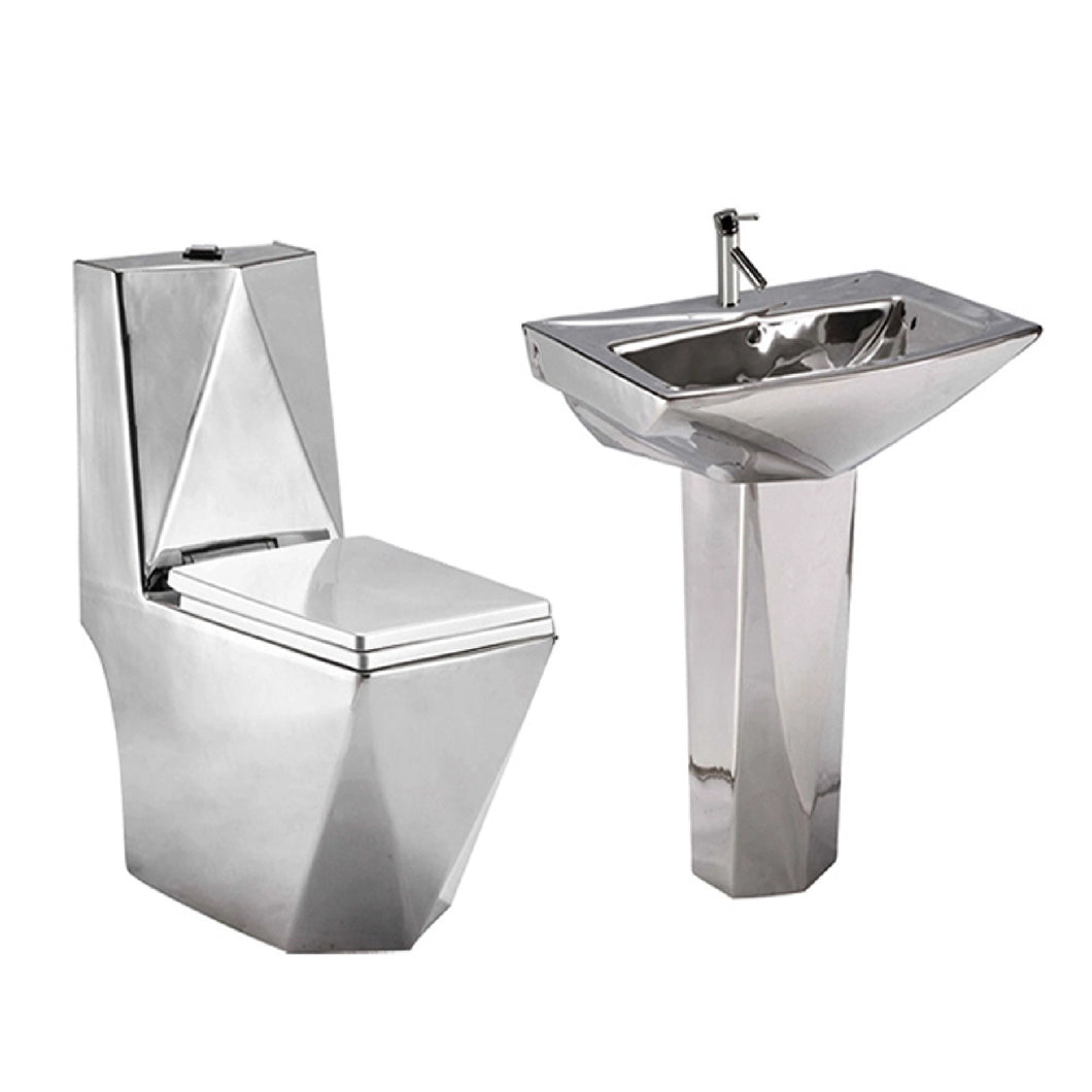 Ceramic Product Electroplating Water Closet WC Luxury Toilet