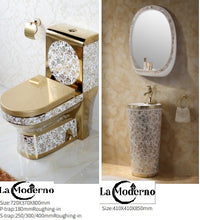 Load image into Gallery viewer, Luxury Toilet Set Bathroom Accessories choice of stand alone sink or deck sink
