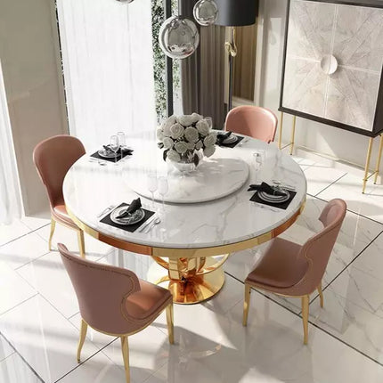 Dining Set Stainless steel and Marble