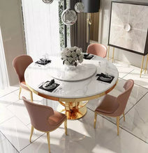 Load image into Gallery viewer, Dining Set Stainless steel and Marble
