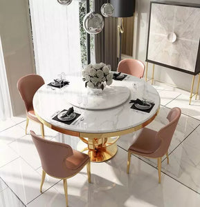 Dining Set Stainless steel and Marble
