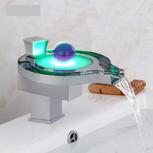 hydro power faucet.led light faucet