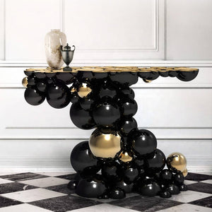 Modern Style villa furniture hallway antique console table European style luxury Italian classic gold console table