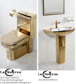 Luxury Toilet Set Bathroom Accessories choice of stand alone sink or deck sink