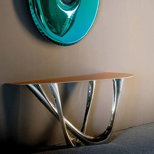 Modern style marble console tables modern expensive nordic hallway console table with mirror (material: Fiberglass, stainless)