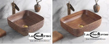 Lade das Bild in den Galerie-Viewer, Bathroom Accessories Ceramic Hand Wash Basin Brown Rustic
