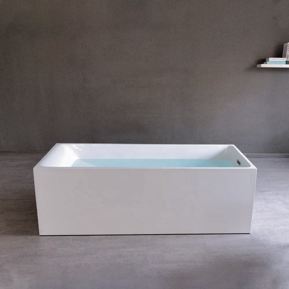 Design rectangular Acrylic Freestanding Bathtub