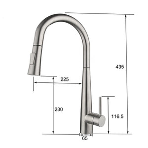 304 Stainless Steel white color Mixer Automatic Pull down touch Sensor kitchen sink Taps faucet