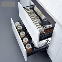 Lade das Bild in den Galerie-Viewer, Kitchen Organizer Drawer Basket 80mm with Soft Close
