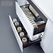 Cargar imagen en el visor de la galería, Kitchen Organizer Drawer Basket 80mm with Soft Close
