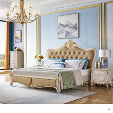 Lade das Bild in den Galerie-Viewer, 5star Hotel Bedroom Furniture Classic Bedroom Set Villa Bedroom Sets Home Furniture Wood Antique European Tufted
