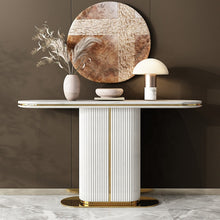 Charger l&#39;image dans la galerie, Luxury style hotel apartments living room marble furniture sidetable console table entryway table
