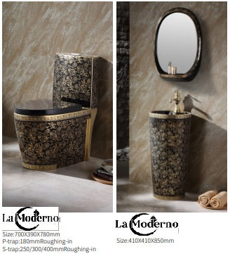 Luxury Toilet Set Bathroom Accessories choice of stand alone sink or deck sink