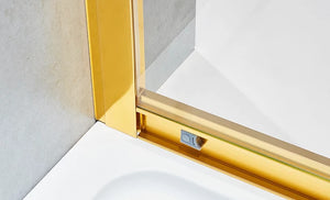 Shower enclosure Aluminum Gold