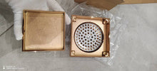 Charger l&#39;image dans la galerie, Bathroom Brass Drain  Rose Gold Anti-odor Floor Trap Drainer Drain
