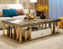 Cargar imagen en el visor de la galería, LUXURY COFFEE TABLE. STAINLESS STEEL
