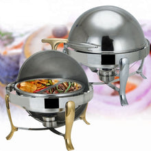 Cargar imagen en el visor de la galería, Hot pot restaurant equipment electric soup warmer chaffing dish heating pot, cooking equipment for soup
