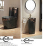 Black Toilet Set Bathroom Accessories choice of stand alone sink or deck sink