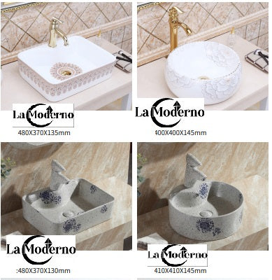 Ceramic bathroom accessories wash basin