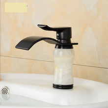 Load image into Gallery viewer, Black Waterfall Bathroom Ceramic Basin Faucet
