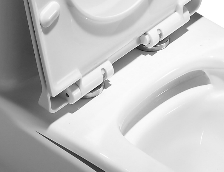 Luxury White and Black Bathroom Accessories Toilet Bowl Ceramic Toilet