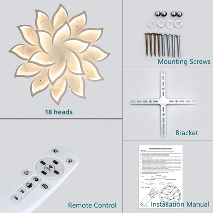 Creative Design Modern LED Flush Mount Ceiling Light Chandelier Lighting Fixture