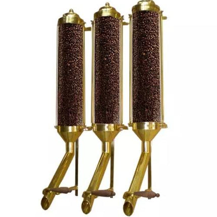 Cereal, Coffee Beans, Candies Gold Stainless 304 Dispenser Plexi