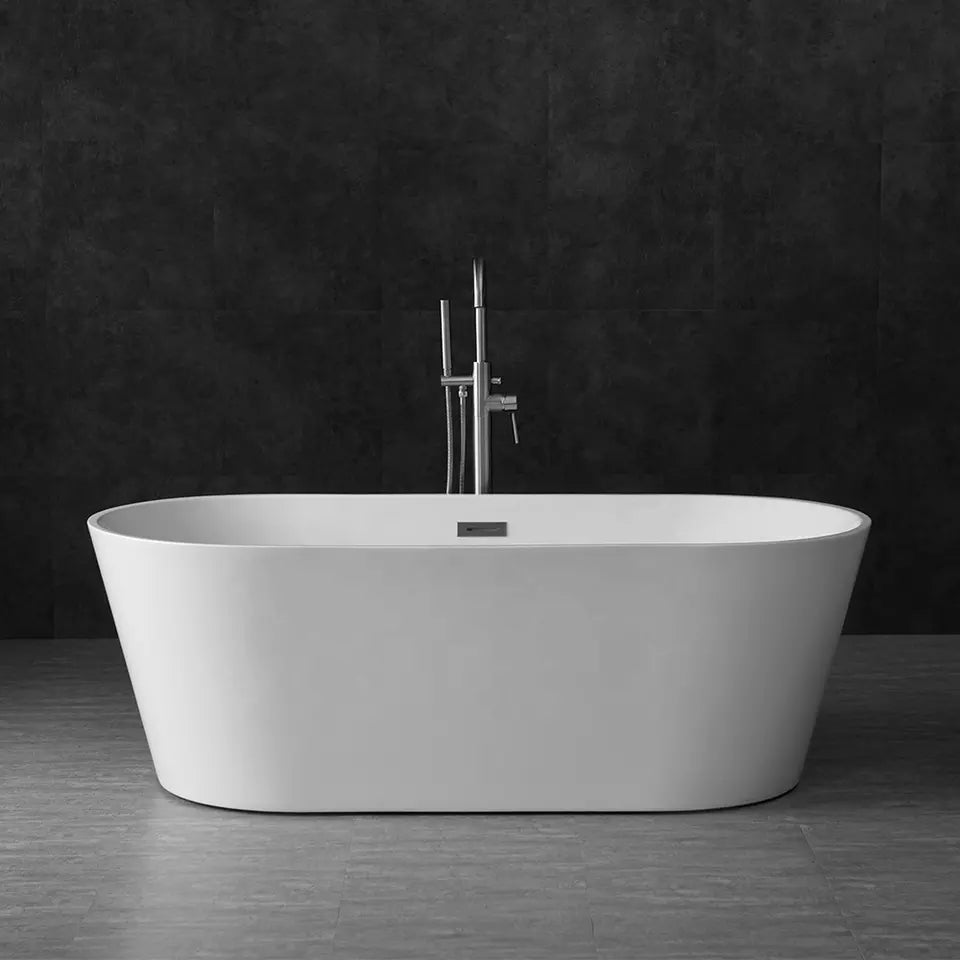 Modern Design Bath Freestanding Tub White Acrylic Bathtub