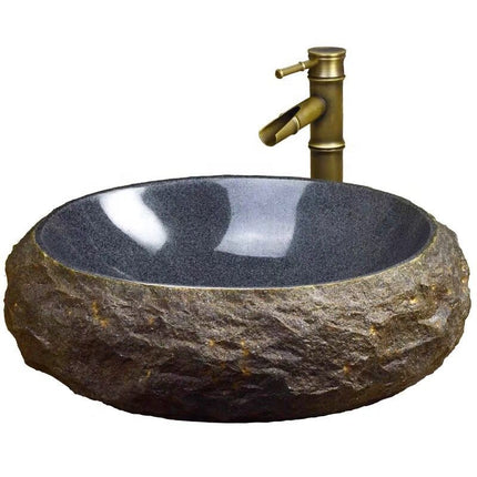 Outdoor Sanitary Ware Natural Stone Cabinet Wash Hand Bathroom Basin