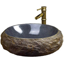Load image into Gallery viewer, Outdoor Sanitary Ware Natural Stone Cabinet Wash Hand Bathroom Basin
