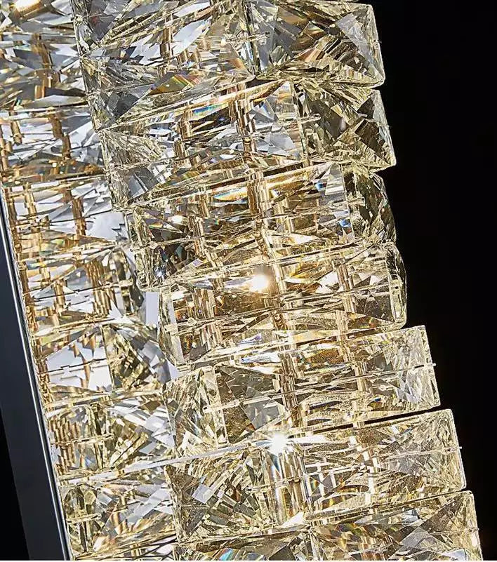 Nordic modern crystal wall lamp stainless steel wall lamps bedroom home decoration lighting light luxury crystal lamps