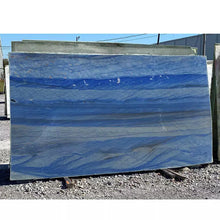 Cargar imagen en el visor de la galería, Stone Solution Hotel Project Luxury Home Decor Accessories Natural Stone Slab White Azul Macaubu Blue Quartzite Countertop Slab
