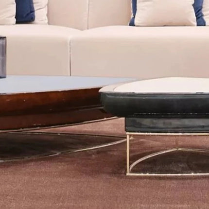 Fancy french oak wood coffee table brand new designs triangle shape solid wooden coffee table