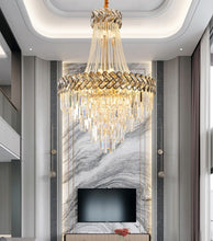 Load image into Gallery viewer, Luxury Crystal chandelier Home hotels living room décor ceiling lights
