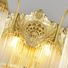 Загрузить изображение в средство просмотра галереи, Latest French Style Elegant Design Home Decor Living Room Bedroom Led Glass Brass Wall Light
