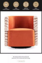 Cargar imagen en el visor de la galería, Rustic European Easy Designer Nordic Style Italian Design Cafe New Luxury Fabric Leisure Chair
