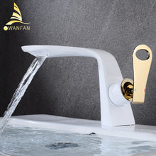 Load image into Gallery viewer, Black Basin Mixer Taps 855771 Single Handle Deck Mount Gold Tap Brass Basin Sink Faucet
