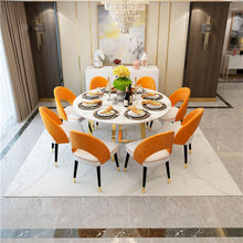 Cargar imagen en el visor de la galería, New Design Furniture Modern Dining Room Table Luxury Marble Dining Table Metal Legs Dining Table
