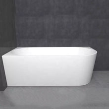 Charger l&#39;image dans la galerie, White Corner Luxury Freestanding Indoor Simple Deep Acrylic Bathtubs
