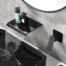 Cargar imagen en el visor de la galería, Waterfall Brass Basin Faucet For Bathroom Wide Faucet Cold And Hot Mixer Taps
