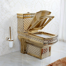 Загрузить изображение в средство просмотра галереи, Luxury Golden Toilet Electroplating in Gold Dubai Designed
