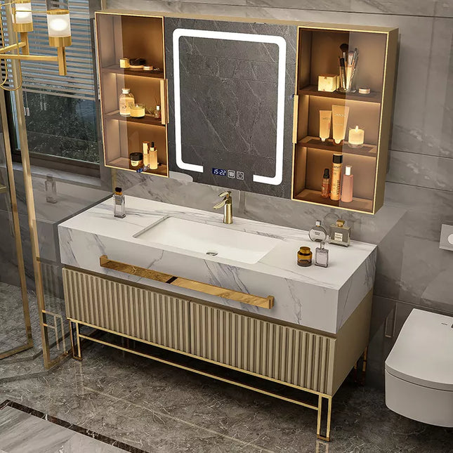 Bathroom Furniture Gold Bathroom Vanity Bathroom Cabinets Modern Luxury American