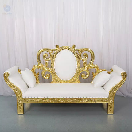 Königliche Thronstühle für König und Königin im klassischen viktorianischen Design (Farbe anpassbar – bitte kontaktieren Sie uns) 