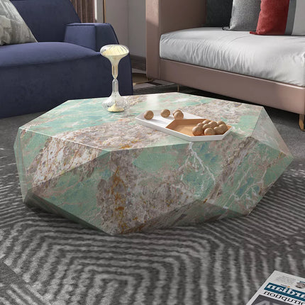 Italian Modern Design Faux Marble Coffee Table For Living Room Furniture Luxury